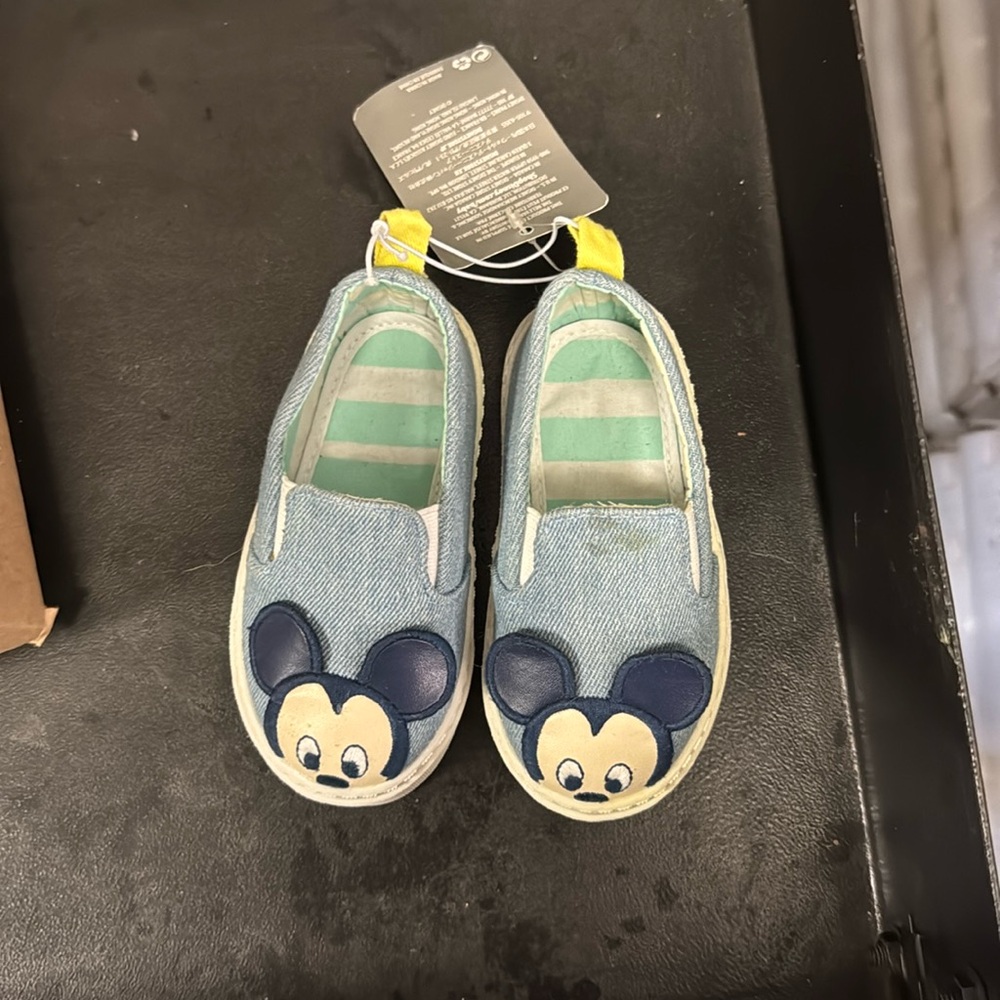 Disney 18-24 month baby Mickey Mouse slip on shoes